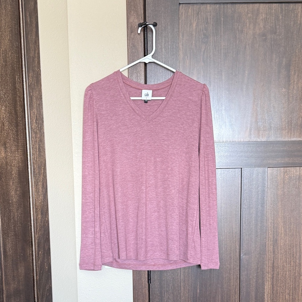 Cabi Women’s Long Sleeve Pull Over Top Style #4439 Purple Heather Size Small